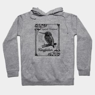 Spirit Animal - Kingfisher - black Hoodie